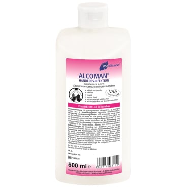 ALCOMAN Händedesinfektionsmittel Meditrade - alkoholbasiertes Desinfektionsmittel für medizinische Händehygiene - Med-Prax...