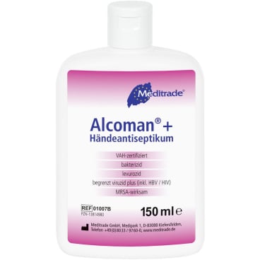 ALCOMAN plus Händeantiseptikum Flasche - für hygienische Händedesinfektion, 500ml Inhalt - Med-Praxisbedarf