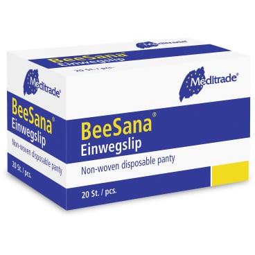 BeeSana Einwegslip Meditrade - weißer Patientenslip für Untersuchungen, Einweg - Med-Praxisbedarf