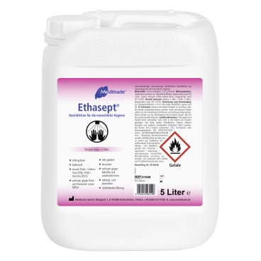Händedesinfektionsmittel Ethasept - gebrauchsfertiges alkoholisches Desinfektionsmittel - Med-Praxisbedarf