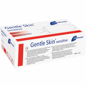 Latex Untersuchungshandschuh Gentle Skin® sensitive - puderfrei für sensible Haut - Med-Praxisbedarf