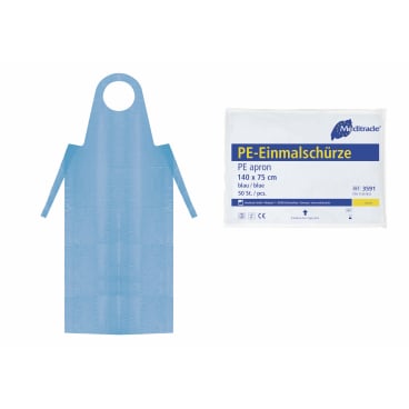 PE-Einmalschürze Meditrade - transparente Einwegschürze für hohe Hygieneanforderungen in Klinik und Praxis - Med-Praxisbedarf