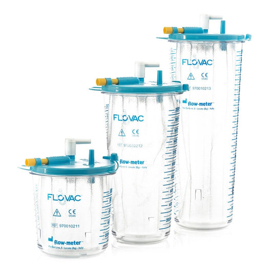 Außenbehälter für Flovac Einwegbeutel - robuster Stützbecher für Absaugsysteme - Med-Praxisbedarf