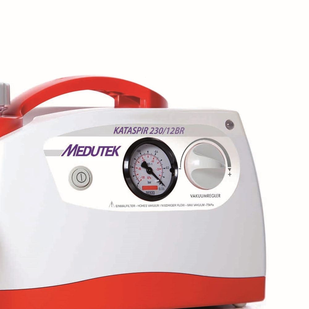 Mobile Absaugpumpe KATASPIR 230/12 V BR - mit Akku für flexiblen Einsatz - Med-Praxisbedarf