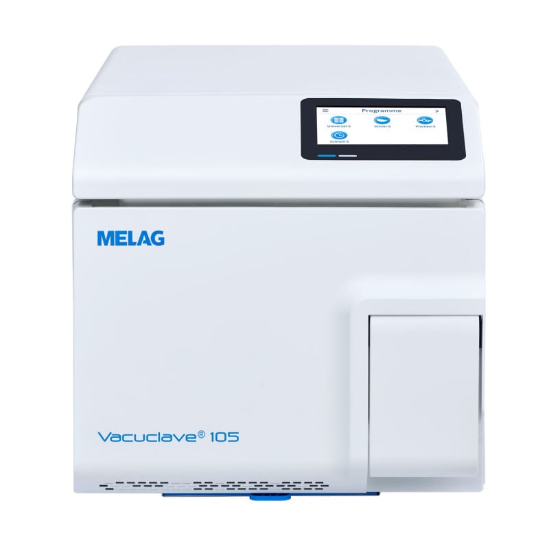 Vacuclave 105 Autoklav geöffnet - Innenansicht der Sterilisationskammer mit flexDRY - Med-Praxisbedarf