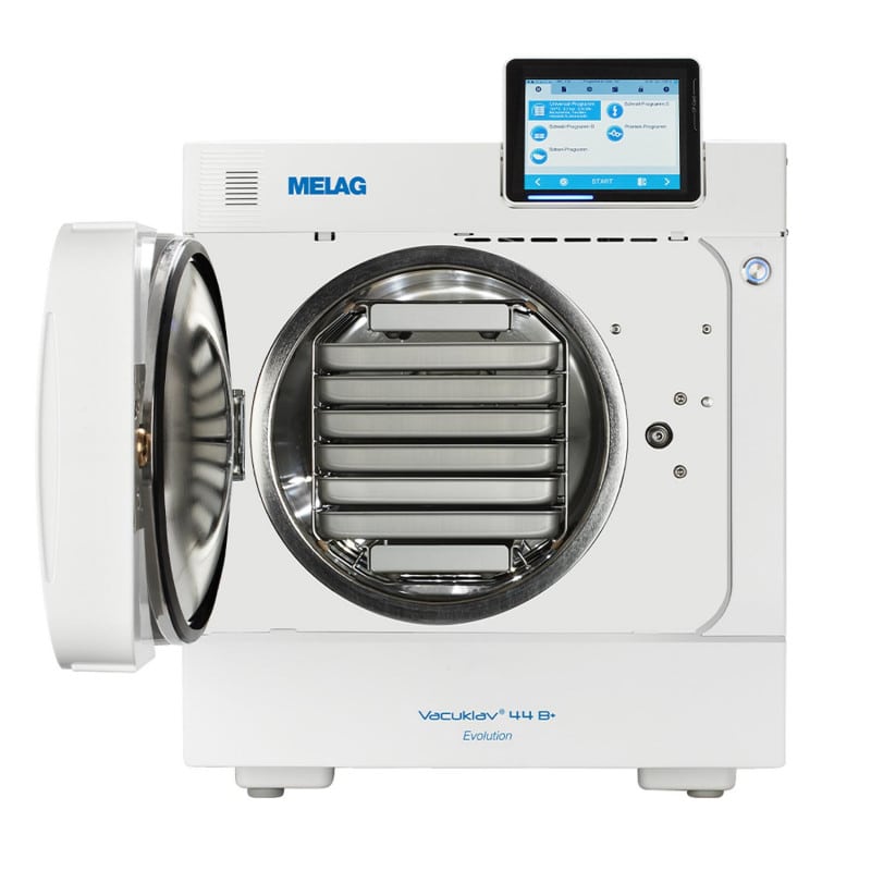 Vacuklav Evolution Sterilisator Bedienpanel - Groß-Autoklav mit Rekordbetriebszeiten - Med-Praxisbedarf
