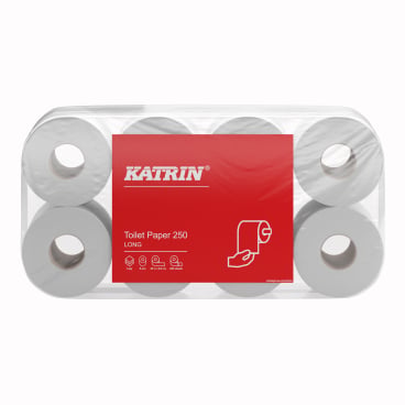 KATRIN Toilettenpapier 3-lagig 250 Blatt - Für medizinische Einrichtungen, von Metsä Tissue - Med-Praxisbedarf