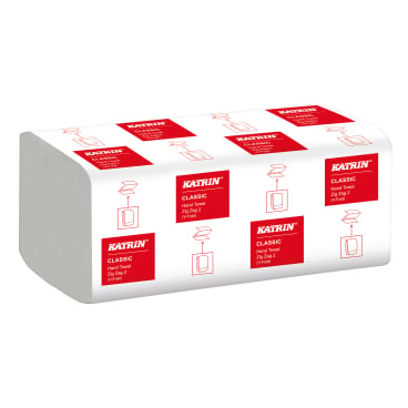 Falthandtücher V-Falz KATRIN 200 Blatt Handy Pack - Hygienische Handtücher für medizinische Bereiche - Med-Praxisbedarf