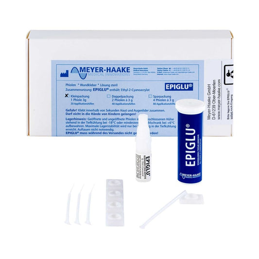 EPIGLU® Medical Wundkleber Klasse IIb - Ethyl-2-Cyanoacrylat für zuverlässigen Wundverschluss - Med-Praxisbedarf