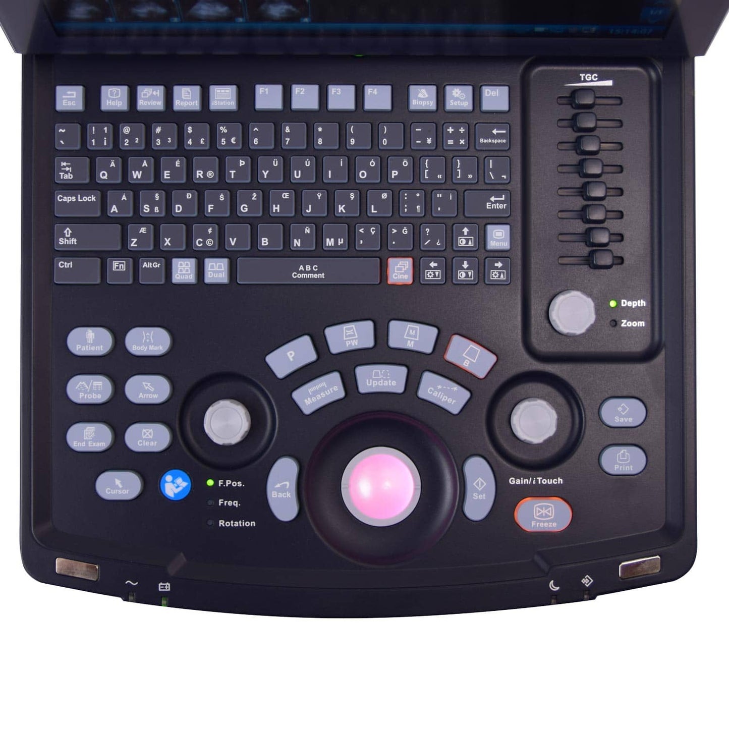 Mindray DP 30 tragbares Ultraschallgerät - Arbeitsmodi B, 2B, 4B, B+M, M, PW-Doppler - Med-Praxisbedarf
