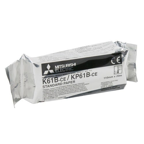 Mitsubishi K61B-CE Thermodruckpapier für Videoprinter - medizinisches Videoprinterpapier - Med-Praxisbedarf