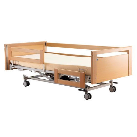 Pflegebett allegra Krankenbett - robust mit 4-teiliger Liegefläche 90x200 cm - Med-Praxisbedarf