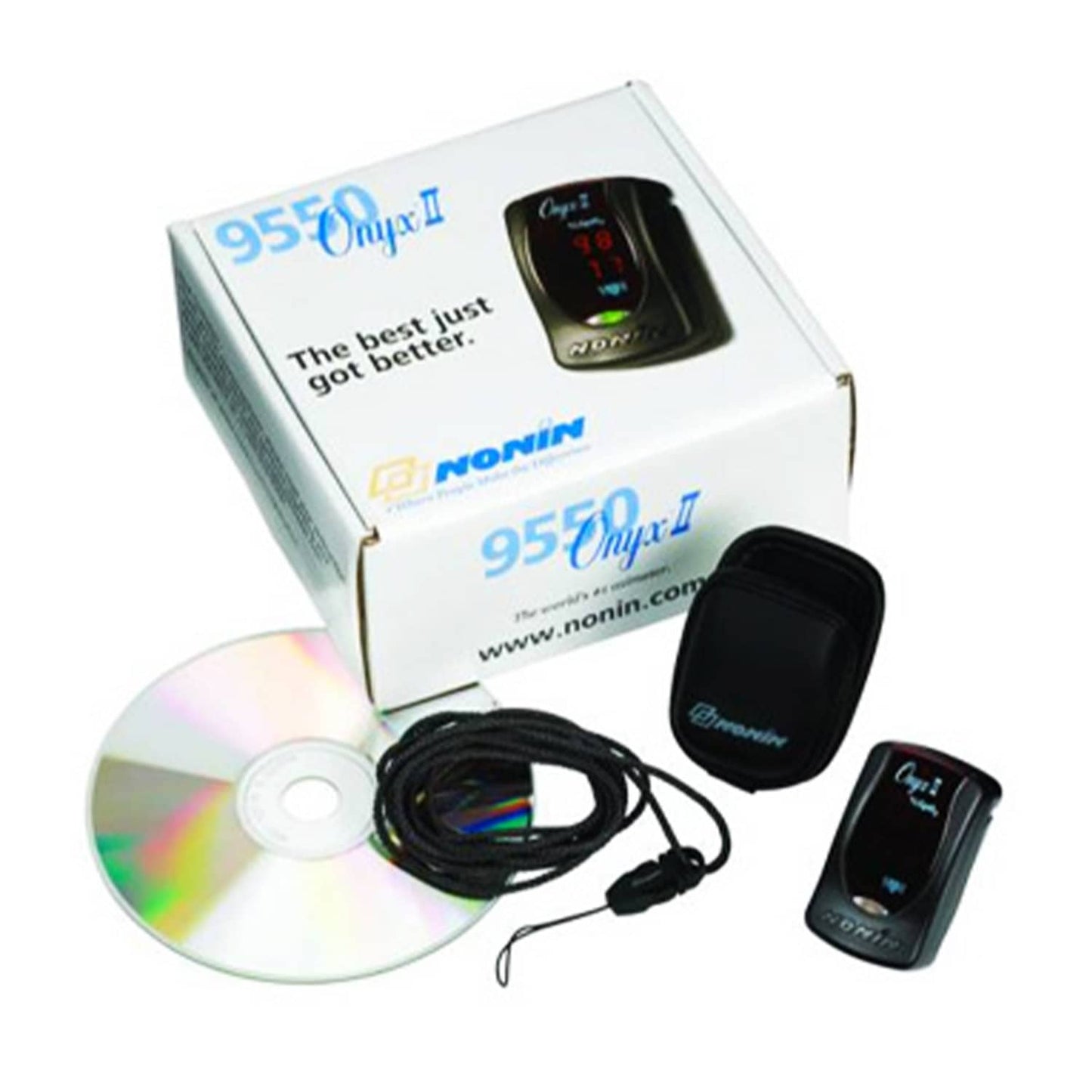 Finger-Pulsoximeter Onyx II 9550 - von NONIN zur Sauerstoffsättigungs-Messung - Med-Praxisbedarf