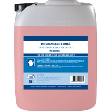 DR Cremeseife rose für Seifenspender - flüssige Seife für Druckspendersysteme - Med-Praxisbedarf