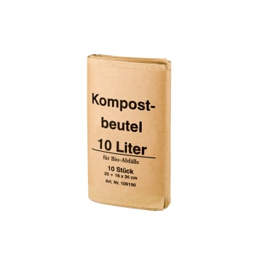 BIOMAT Bioabfallbeutel aus Recyclingpapier 10 Liter - für hygienische Abfallentsorgung in Kliniken - Med-Praxisbedarf