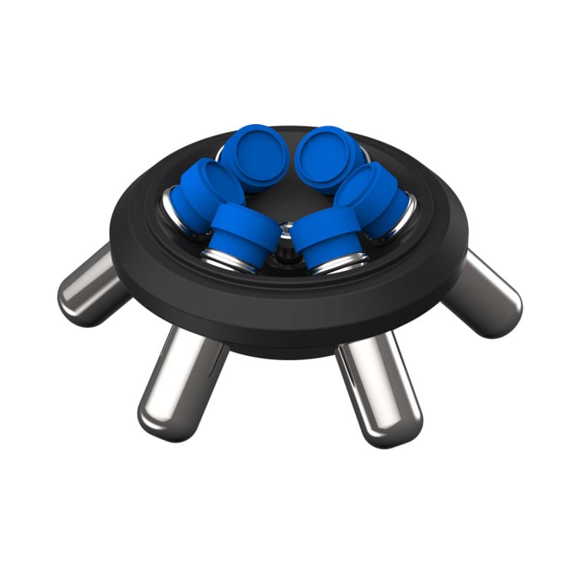 iFuge UC02R Rotor Größenvergleich - dargestellt neben Standard-Labormaterial - Med-Praxisbedarf