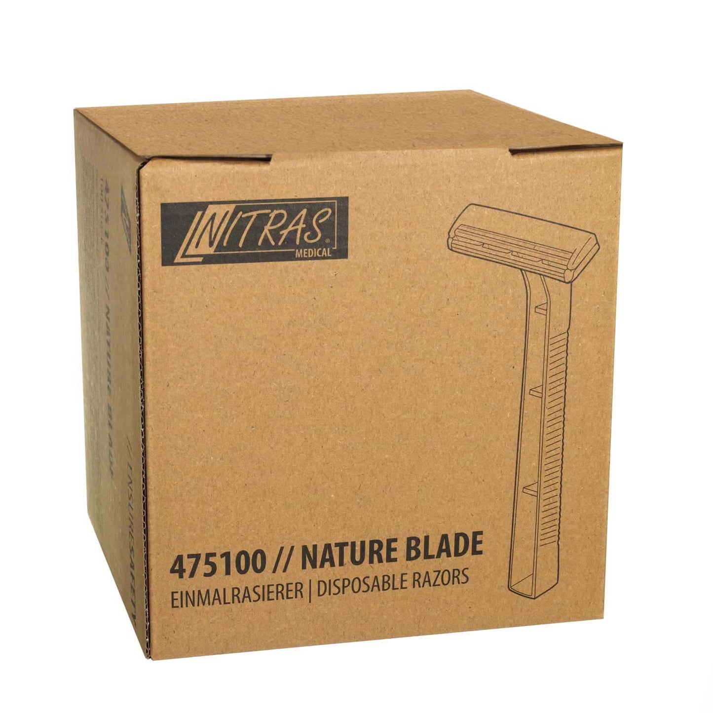 Einmalrasierer Nature Blade - geschlossene Einzelverpackung, hygienisch steril - Med-Praxisbedarf