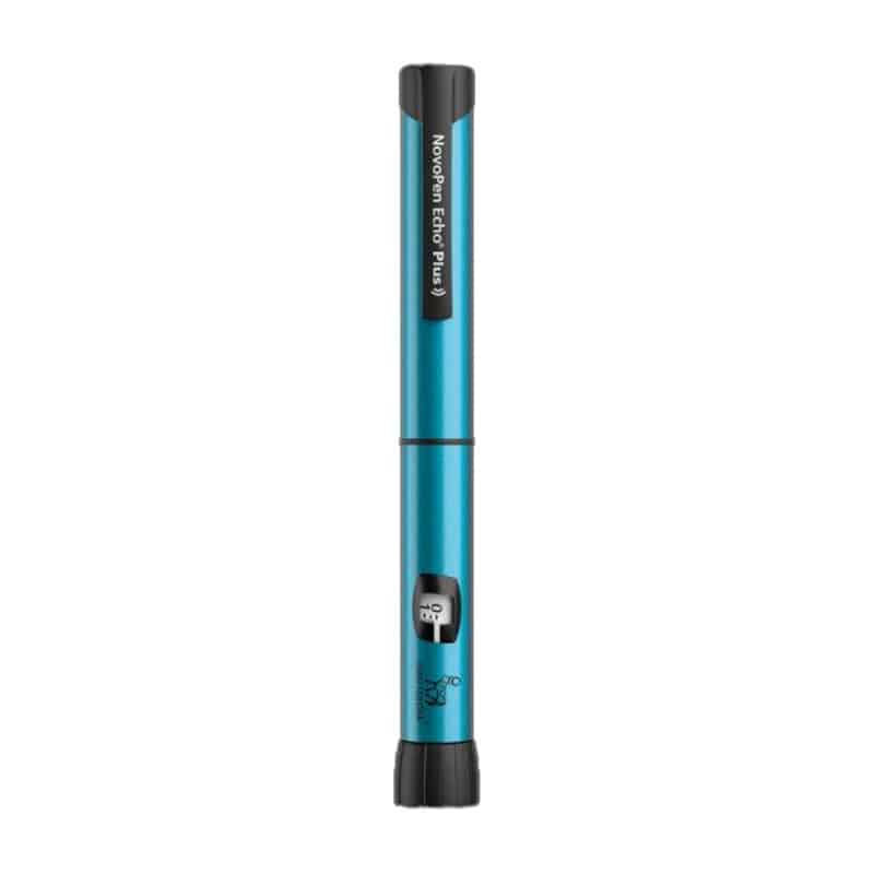 NovoPen Echo Plus Insulinpen zur Selbstinjektion in blau mit digitaler Dosis- und Zeitaufzeichnung - Med-Praxisbedarf