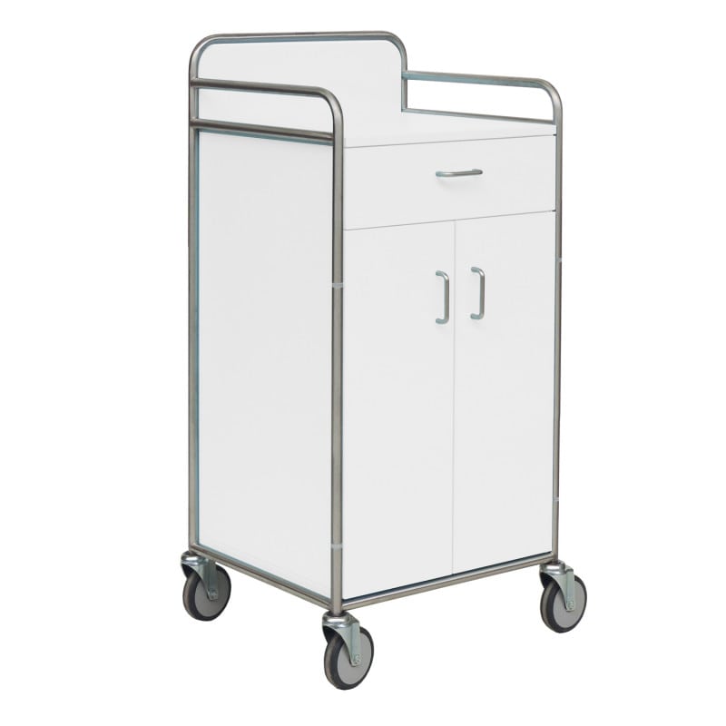 Arbeitswagen von Novocal - mobiler Medizinwagen mit großer Arbeitsfläche 64x60,5cm - Med-Praxisbedarf