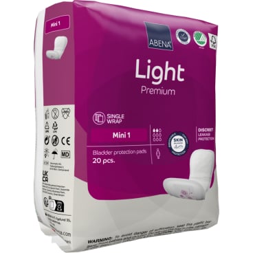 Inkontinenzeinlage Mini 1 von ABENA - leichter Schutz mit Fixierstreifen für Alltag - Med-Praxisbedarf