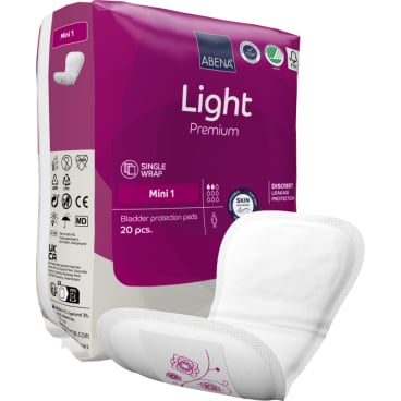ABENA Mini 1 Einlagen - Light Premium Serie für diskrete Inkontinenzversorgung - Med-Praxisbedarf