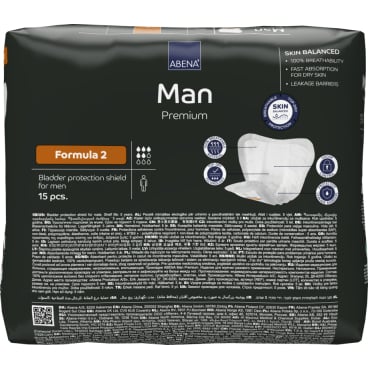 Graue Inkontinenzhosen ABENA Man Formula 2 - stark saugend, bewegungsfrei - Med-Praxisbedarf