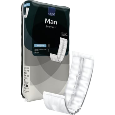 ABENA Man Premium Slipguard Inkontinenzeinlagen weiß - diskreter Schutz, mittlere Inkontinenz - Med-Praxisbedarf