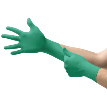 Ansell TouchNTuff 92-600 Nitrilhandschuhe grün - Einmalhandschuhe für Medizin und Industrie - Med-Praxisbedarf