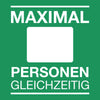 Aufkleber Maximal X Personen gleichzeitig