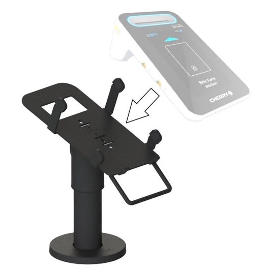 Terminal-Halterung für Cherry ST-1506 - 120 mm hohes Standrohr mit Klemme - Med-Praxisbedarf
