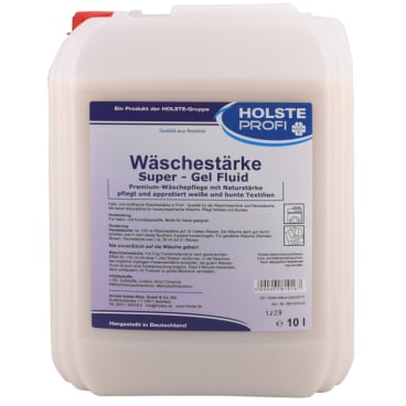HOLSTE Wäschestärke Super Gel Fluid - mit Naturstärke, für Klinikwäsche, Premium-Pflege - Med-Praxisbedarf