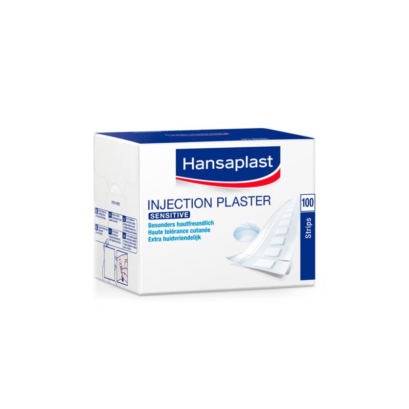 Hansaplast Injektionspflaster sensitive - für Einstichstellen, hypoallergen, transparent und wasserfest - Med-Praxisbedarf
