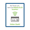 Hygiene Hinweis "Bargeldlos zahlen"