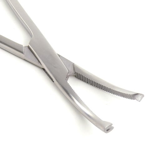 Chirurgische Wertheim-Klemme - langes Instrument für tiefe gynäkologische Eingriffe - Med-Praxisbedarf