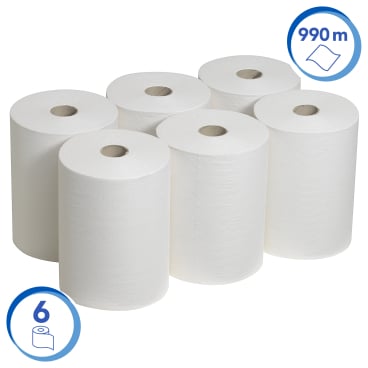 Kimberly-Clark SCOTT Slimroll Papierhandtuch - Rolle in der Verpackung, hygienisch verpackt - Med-Praxisbedarf