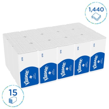Handtuchpapier KLEENEX Ultra 3-lagig - praktisches Falthandtuch für medizinische Einrichtungen - Med-Praxisbedarf