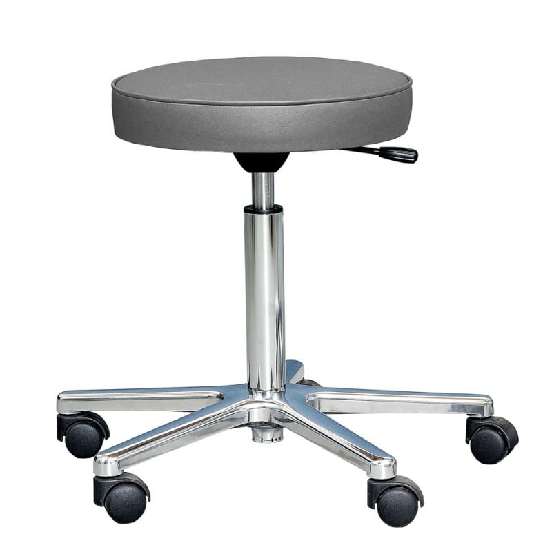 Ergonomischer Laborhocker mit Lordosenstütze - verstellbare Armlehnen, Praxisbedarf - Med-Praxisbedarf