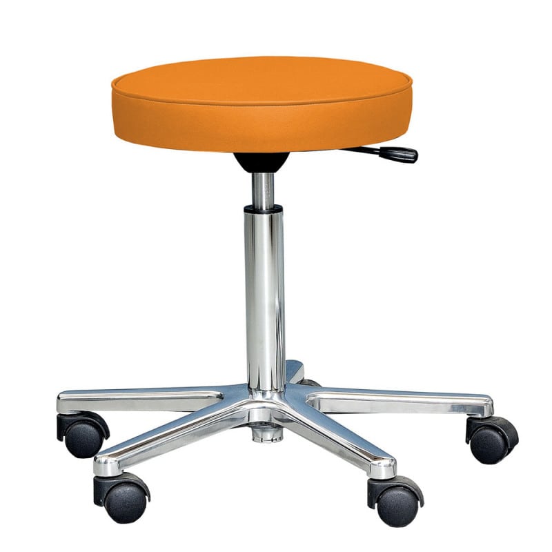Verstellbarer Laborhocker in Grün - ergonomisches Design, medizinischer Bereich - Med-Praxisbedarf