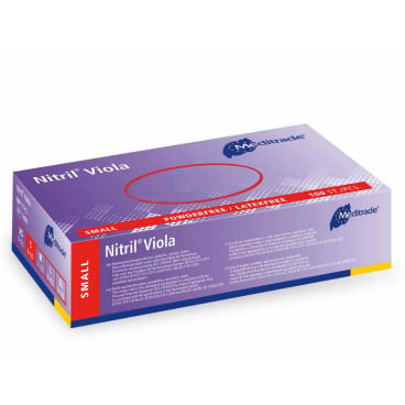 Nitril Einmalhandschuhe Viola - puderfrei, violett, Größe M - Med-Praxisbedarf