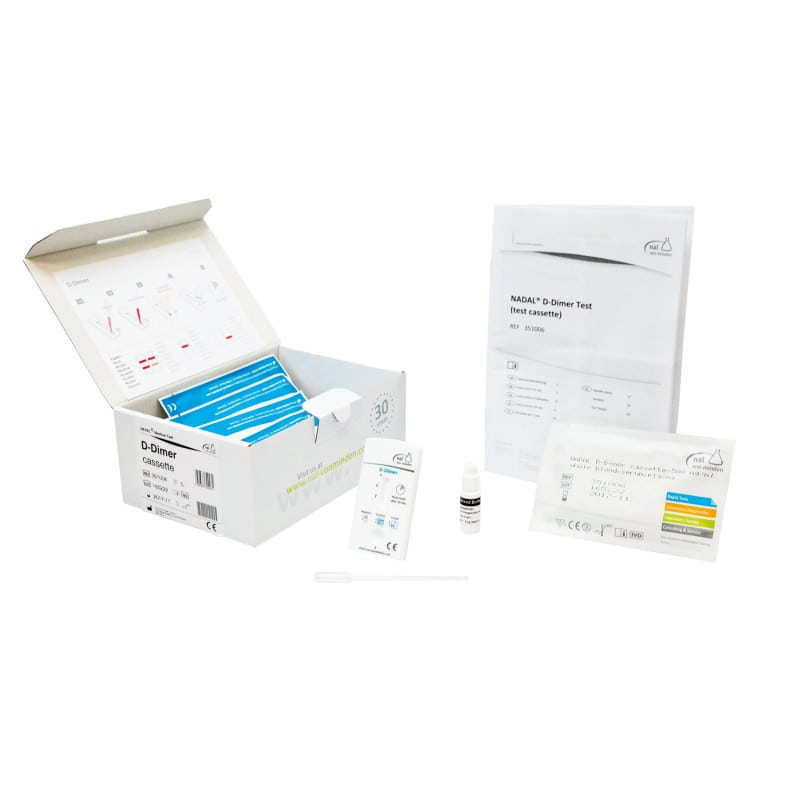 D-Dimer Test zum qualitativen Nachweis - für Vollblut oder Plasma, Schnelltest - Med-Praxisbedarf