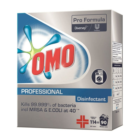 Omo Professional Disinfectant Waschmittel - viruzides Desinfektionspulver für Wäsche - Med-Praxisbedarf
