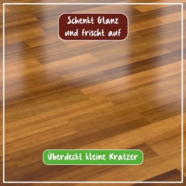 Glanz-Renovierer für Parkett von POLIBOY - spezielle Formel für die Praxis-Pflege - Med-Praxisbedarf