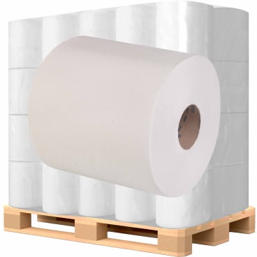 Handtuchpapierrolle 1-lagig hochweiß - Praktisches Tissue für Praxis und Pflege - Med-Praxisbedarf