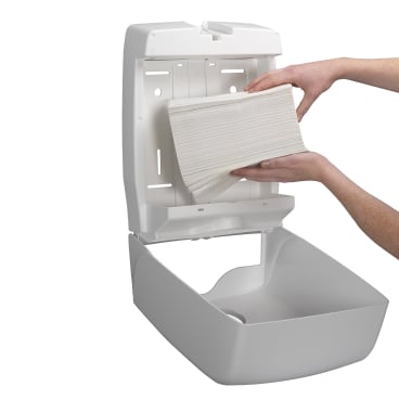 SCOTT Essential Falthandtücher 1-lagig 21x20 cm - praktische Papierhandtücher für medizinische Einrichtungen - Med-Praxisb...