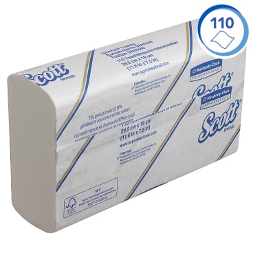 SCOTT Slimfold Handtücher 29,5 x 19 cm - für Slimfold-Spender in medizinischen Einrichtungen - Med-Praxisbedarf