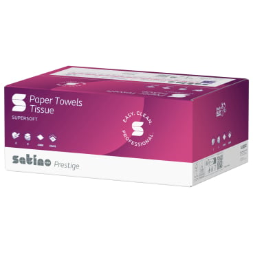 Satino Papierhandtücher prestige C-Falz, 23 x 32 cm PT3, für professionelle Hygiene - Med-Praxisbedarf
