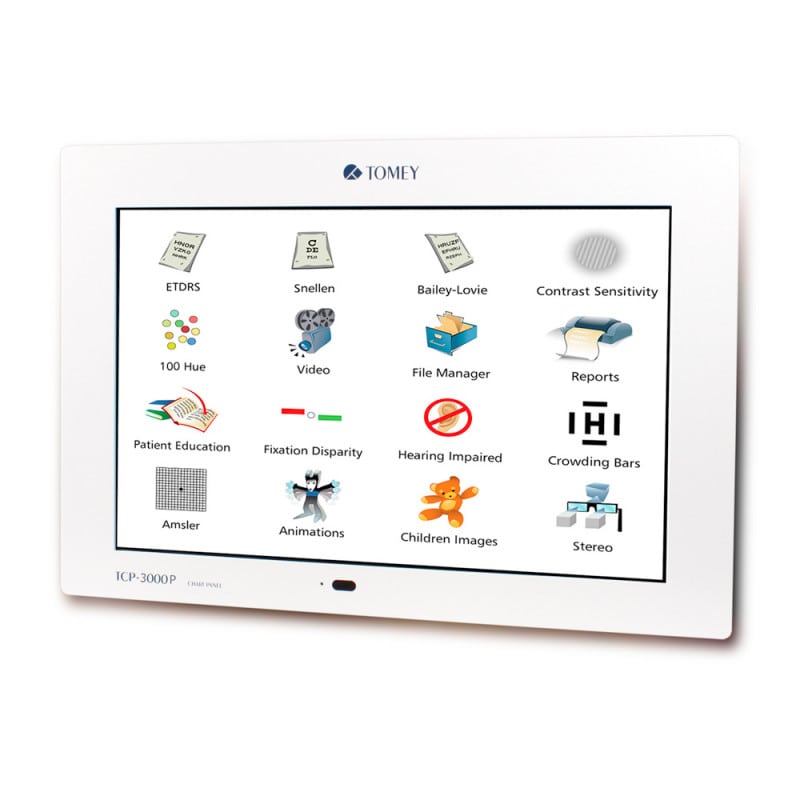 Sehzeichenmonitor für digitale Visusprüfung - platzsparendes Gerät für Arztpraxen und Kliniken - Med-Praxisbedarf