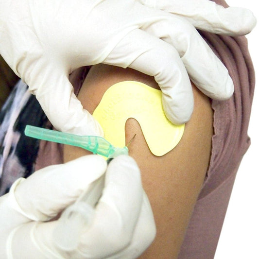 ShotBlocker Injektionshilfe gegen Nadelphobie - für Arztpraxen und Kliniken, patientenfreundlich - Med-Praxisbedarf