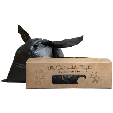 Hundekotbeutel Großrolle schwarz - TSP Bio Comfort, 23x38 cm für medizinische Einrichtungen - Med-Praxisbedarf