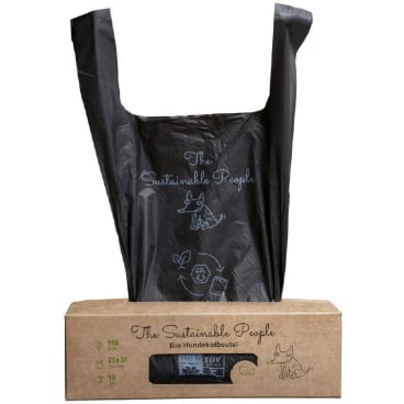 Hundekotbeutel schwarz 23x38 cm - TSP Bio Comfort Großrolle für den Praxisbedarf - Med-Praxisbedarf